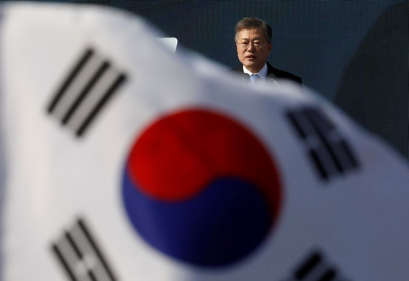 South Korean President Moon Jae-in delivers a speech during a ceremony celebrating the 99th anniversary of the March First Independence Movement against Japanese colonial rule, in Seoul, South Korea, March 1, 2018. u00e2u20acu201d Reuters pic