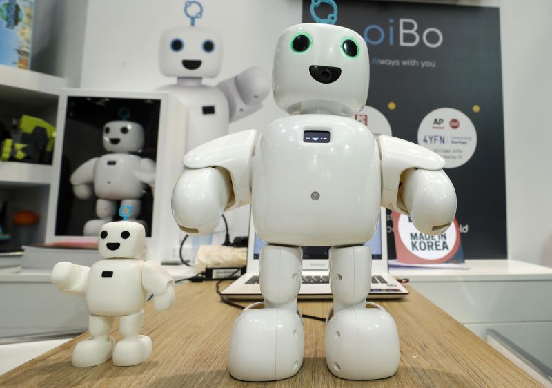 The home-use social robot piBo is displayed at the Mobile World Congress in Barcelona February 26, 2018. u00e2u20acu2022 Reuters  pic