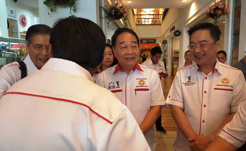 UPP president Datuk Seri Wong Soon Koh (centre) says talks are held at a high-level among leaders of UPP and SUPP, March 4, 2018. u00e2u20acu201d Picture by Sulok Tawie