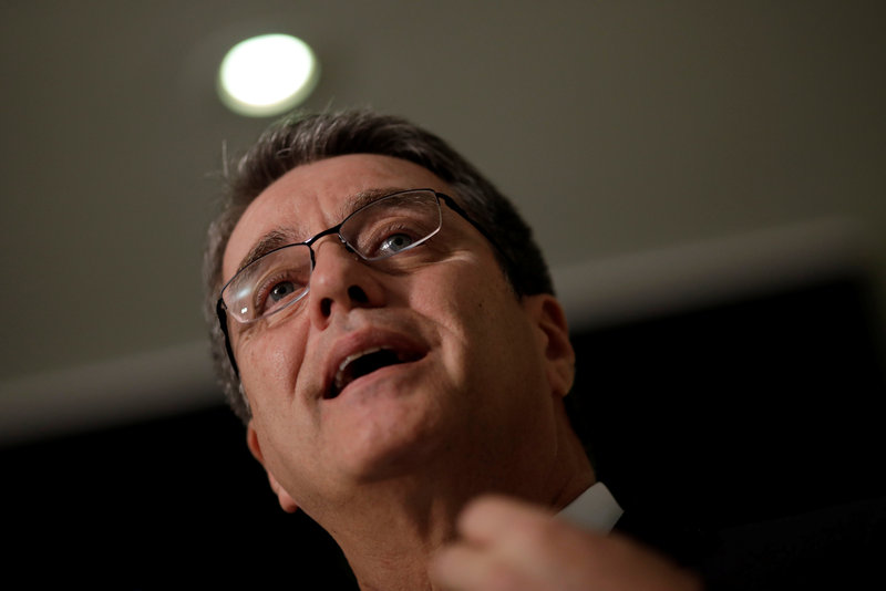 Roberto Azevedo, Director-General of the World Trade Organisation (WTO), speaks during a news conference in Brasilia, Brazil March 12, 2018. u00e2u20acu201d Reuters pic
