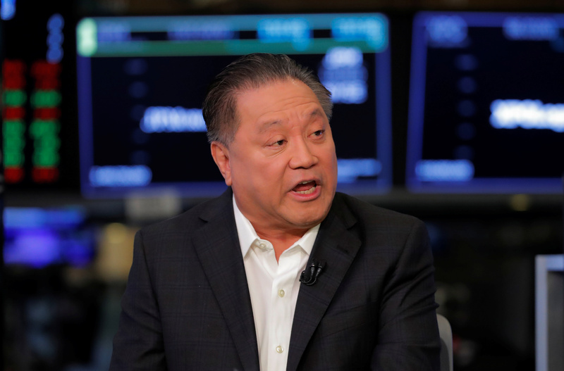 Hock Tan, CEO of Broadcom, speaks on the floor of the New York Stock Exchange shortly before the opening bell in New York February 12, 2018. u00e2u20acu201d Reuters pic