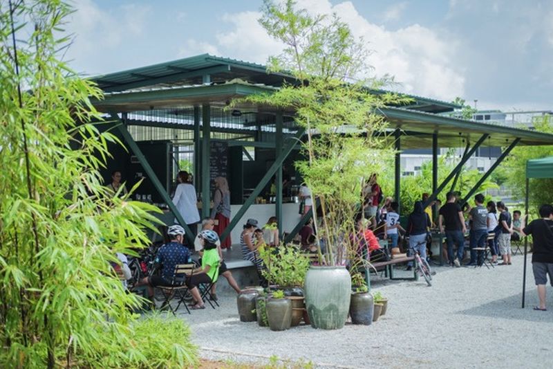 The cafe that offers sustainable food and beverages that are sourced locally at the Edible Park in Bandar Medini in Iskandar Malaysia. u00e2u20acu2022 Picture courtesy of Little Miss Granola