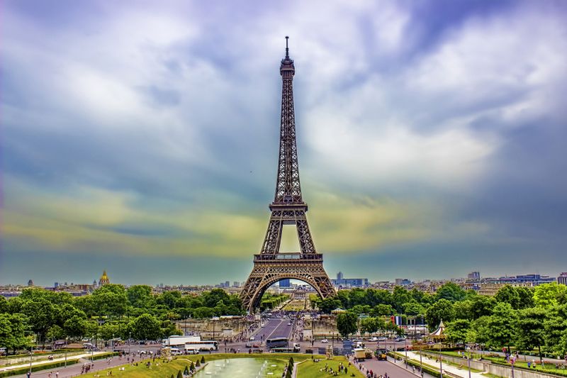 The Eiffel tower will undergo a new paint job that could revive any one of her original colours: red, ochre, yellow or orange, reports Le Parisien. u00e2u20acu2022 AFP pic