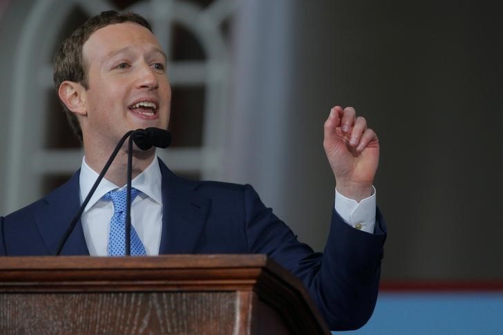 Facebook founder Mark Zuckerberg speaks during the Alumni Exercises following the 366th Commencement Exercises at Harvard University in Cambridge, Massachusetts May 25, 2017. u00e2u20acu201d Reuters pic