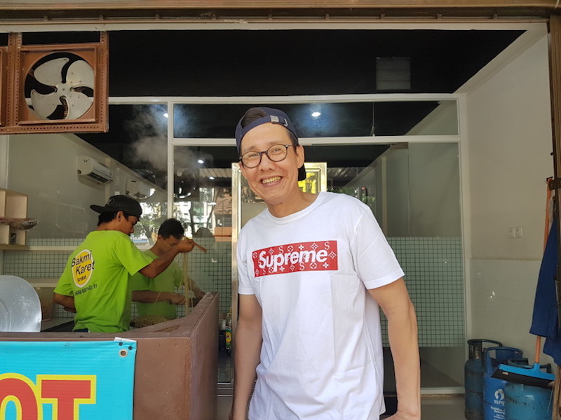 Akian inherited Bakmi Karet Krekot from his father. — Jakarta Globe pic