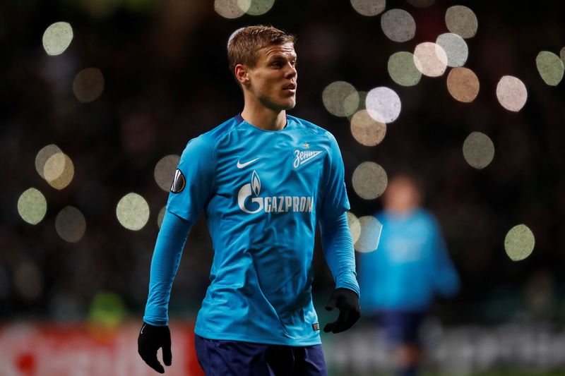 File picture shows Zenit St. Petersburgu00e2u20acu2122s Aleksandr Kokorin during their Europa League Round of 32 First Leg match against Celtic at Celtic Park, Glasgow, February 15, 2018. u00e2u20acu201d Reuters pic