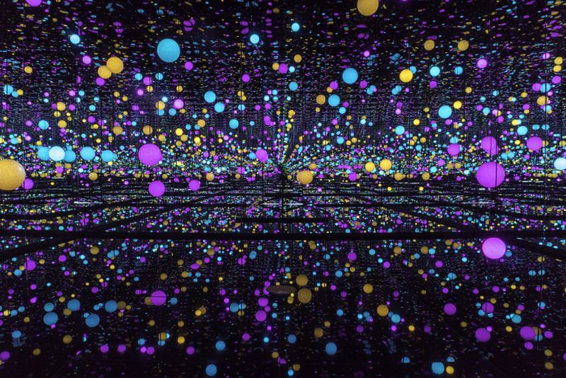 Yayoi Kusama's u00e2u20acu02dcInfinity Mirrored Room u00e2u20acu2022 Brilliance of the Soulsu00e2u20acu2122, 2014, has been on view in MACAN's sculpture garden since the museum's opening. u00e2u20acu2022 AFP pic
