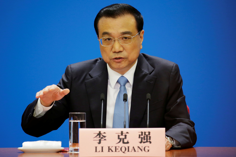 Chinese Premier Li Keqiang speaks at a news conference at the Great Hall of the People in Beijing March 20, 2018. u00e2u20acu201d Reuters pic 