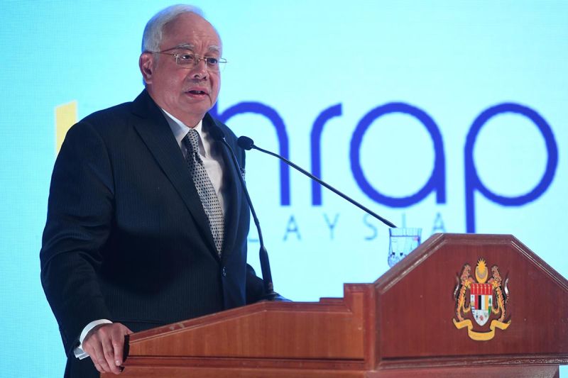 Datuk Seri Najib Razak speaks at the launch of the National Human Rights Action Plan (NHRAP) at his office in Kuala Lumpur March 1 2018. u00e2u20acu2022 Picture by Azinuddin Ghazali