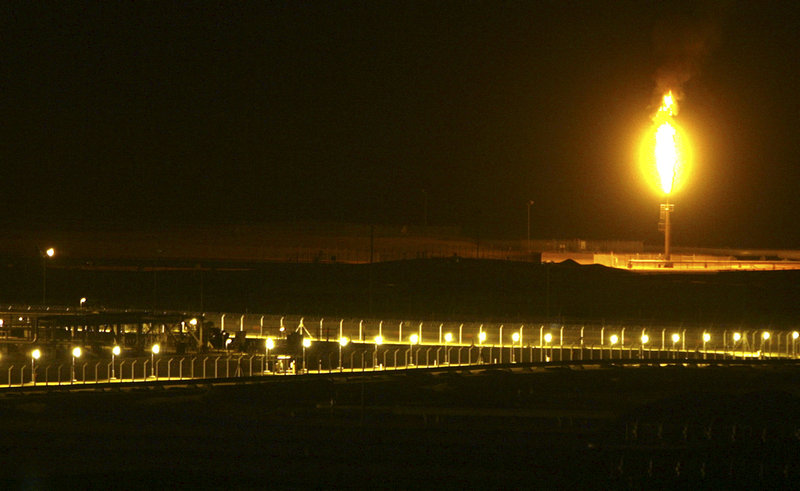 Shaybah oilfield complex is seen at night in the Rub' al-Khali desert, Saudi Arabia November 14, 2007. u00e2u20acu201d Reuters pic