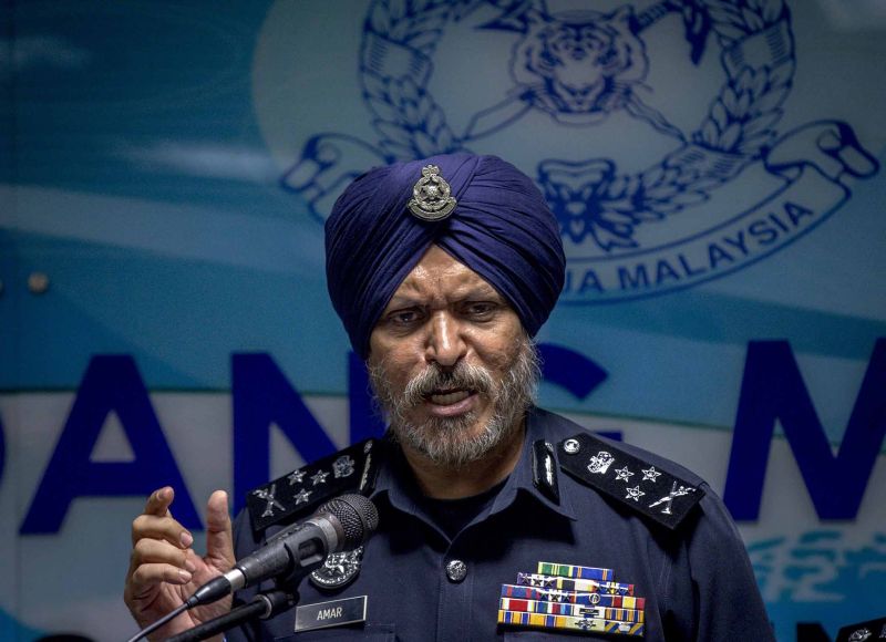 CCID director Commissioner Datuk Seri Amar Singh speaks during a press conference on the Perkeso scam in Kuala Lumpur March 29, 2018. u00e2u20acu2022 Picture by FIrdaus Latif