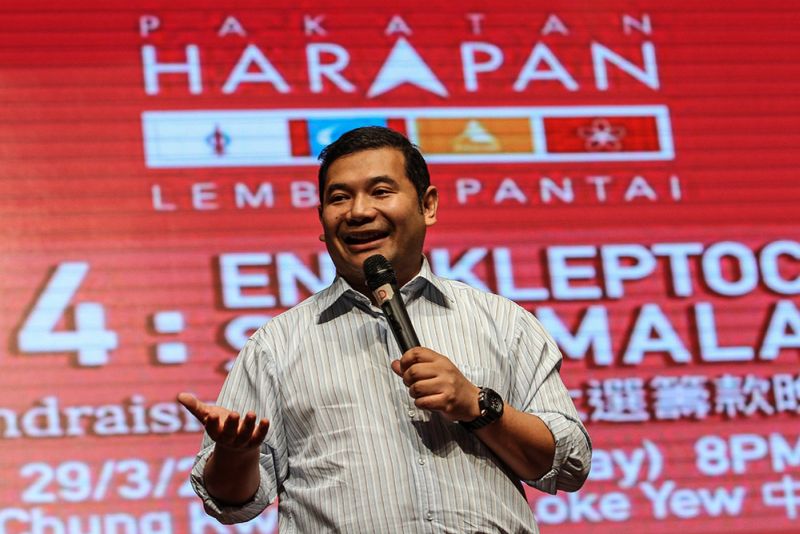 Pandan MP Rafizi Ramli speaks during the Pakatan Harapan Lembah Pantai fundraising dinner at SJK (C) Chung Kwo in Kuala Lumpur March 29, 2018. u00e2u20acu2022 Picture by Miera Zulyana