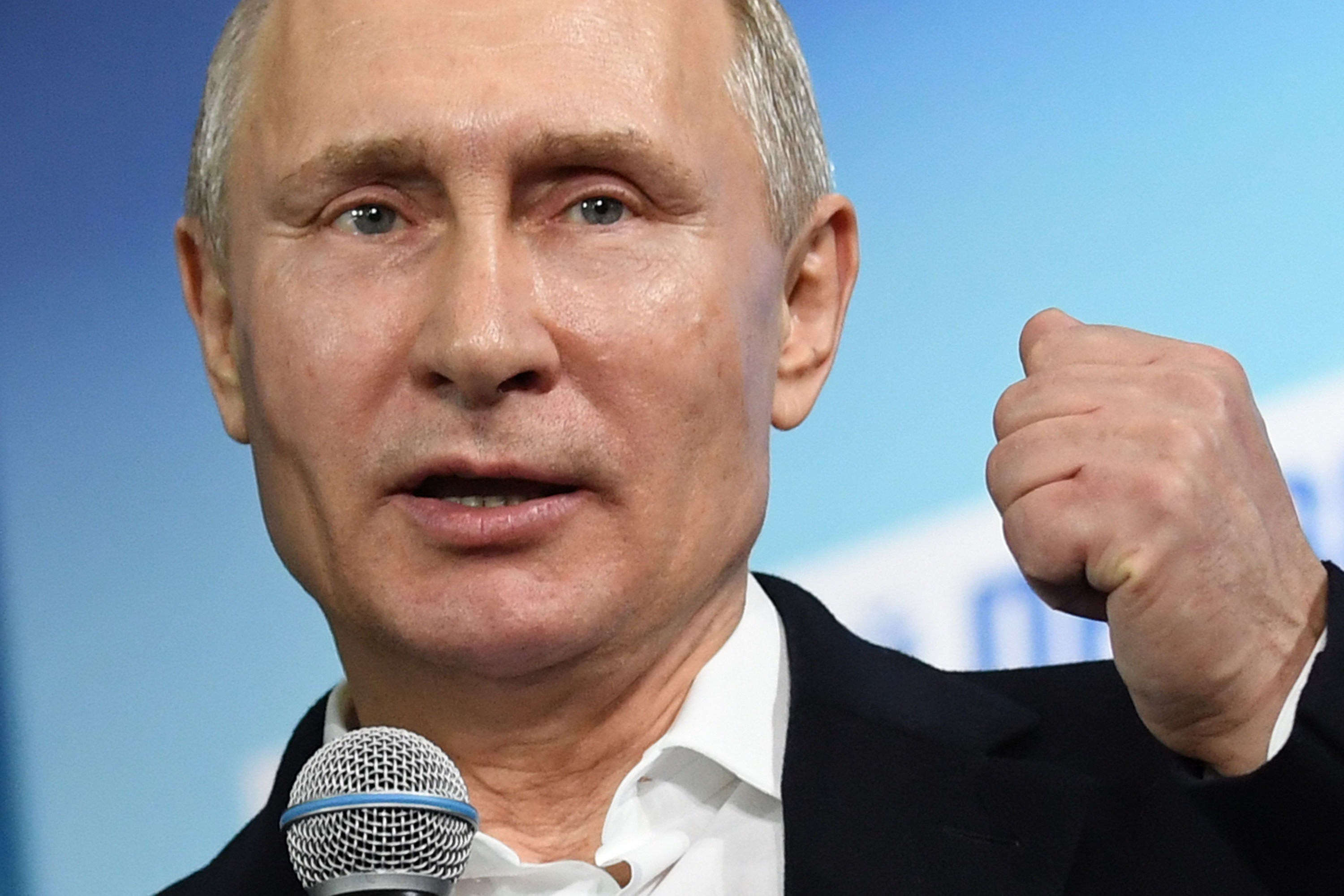 Russian President and Presidential candidate Vladimir Putin delivers a speech during a rally and concert marking the fourth anniversary of Russia's annexation of the Crimea region, at Manezhnaya Square in central Moscow, March 19, 2018. u00e2u20acu201d Reuters pic