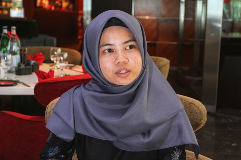 Roisah Abdullah speaks to press at Pullman Putrajaya March 26, 2018. u00e2u20acu201d Picture by Sahfwan Zaidon