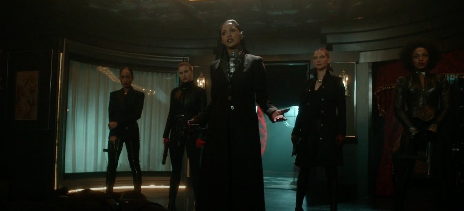 Lelia and the Sisters of the League. — Screencap from Fox’s Gotham