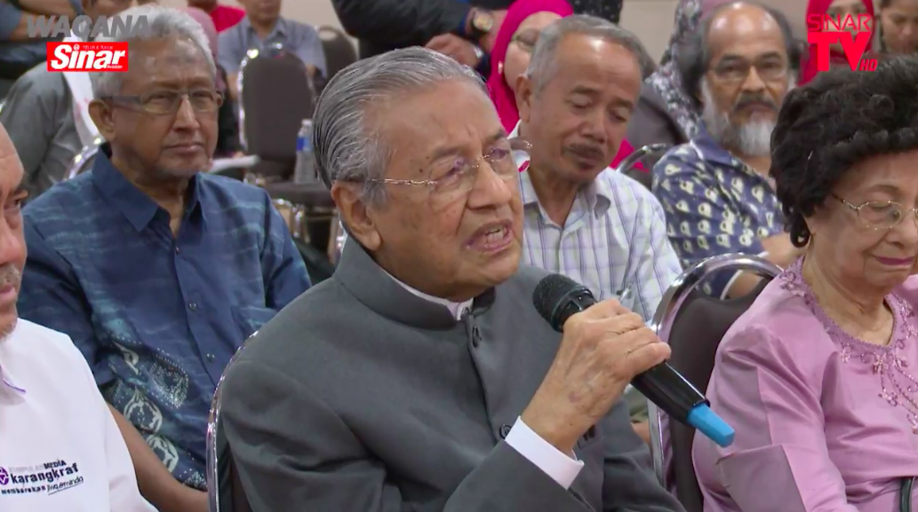 A screenshot of Dr M speaking after he was asked how he kept sharp well into his 90s.