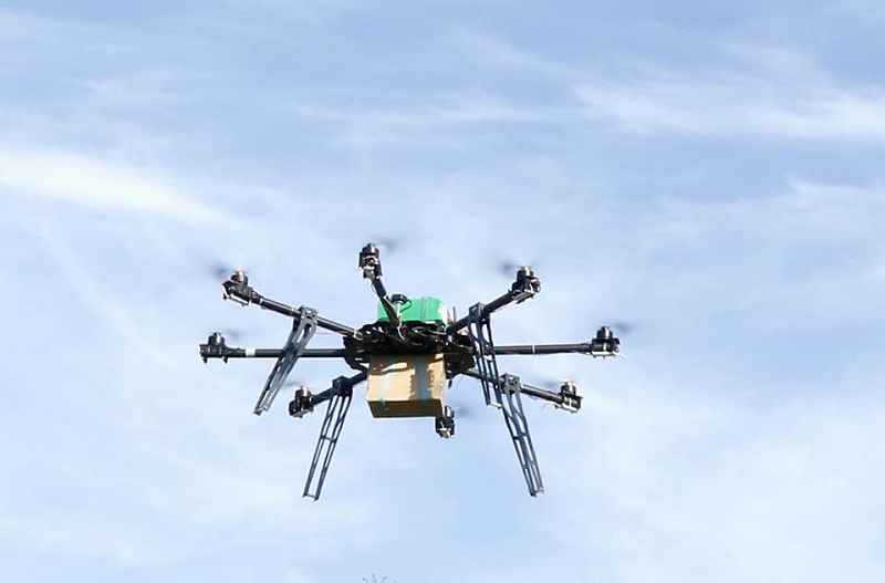 A medical drone carrying a pack of medicines takes flight in Myagdi, Nepal April 9, 2018 in this picture by Kamal Pun. u00e2u20acu201d Reuters pic     