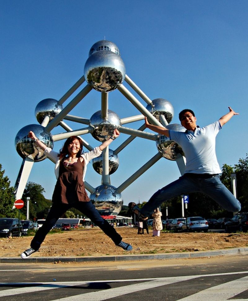 The Atomium was built for the 1958 Brussels World Fair. ― AFP pic