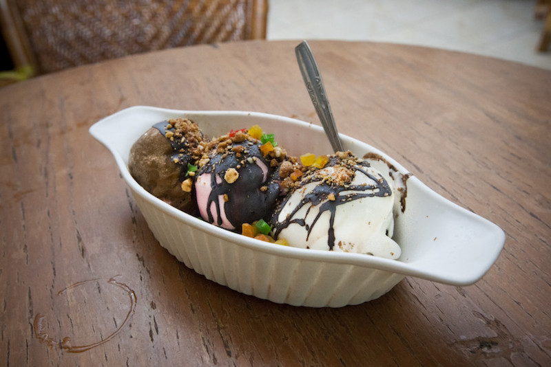 A classic banana split at Ragusa. — Jakarta Globe pic