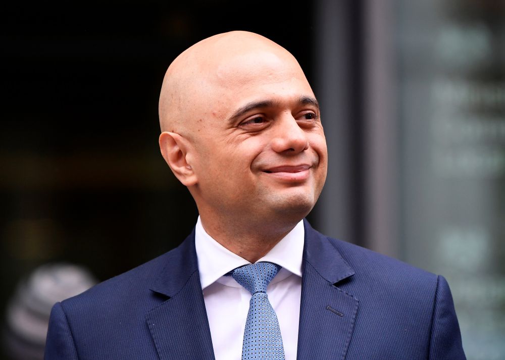 Sajid Javid stands outside the Home Office after being named as Britain's Home Secretary, in London, April 30, 2018. u00e2u20acu201d Reuters pic