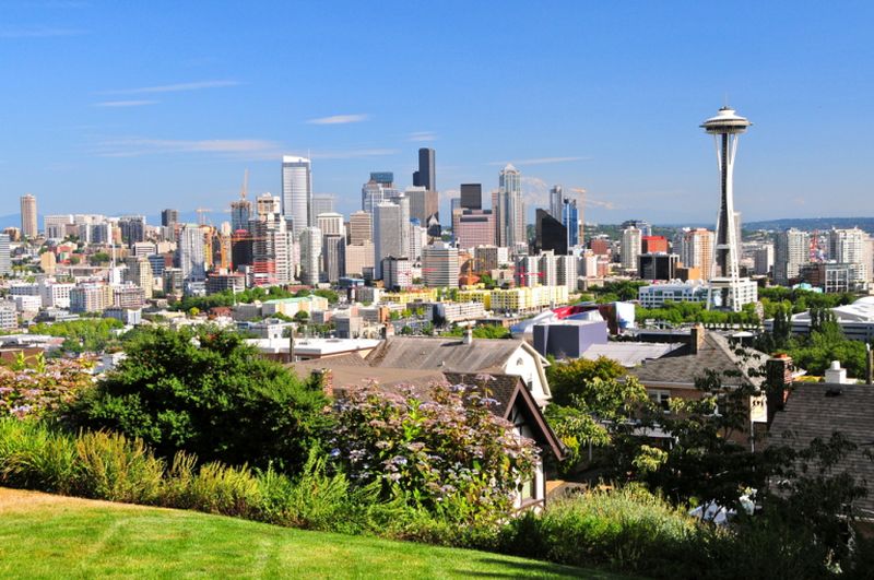 Seattle's Space Needle offers great views of Mount Rainier. ― AFP pic