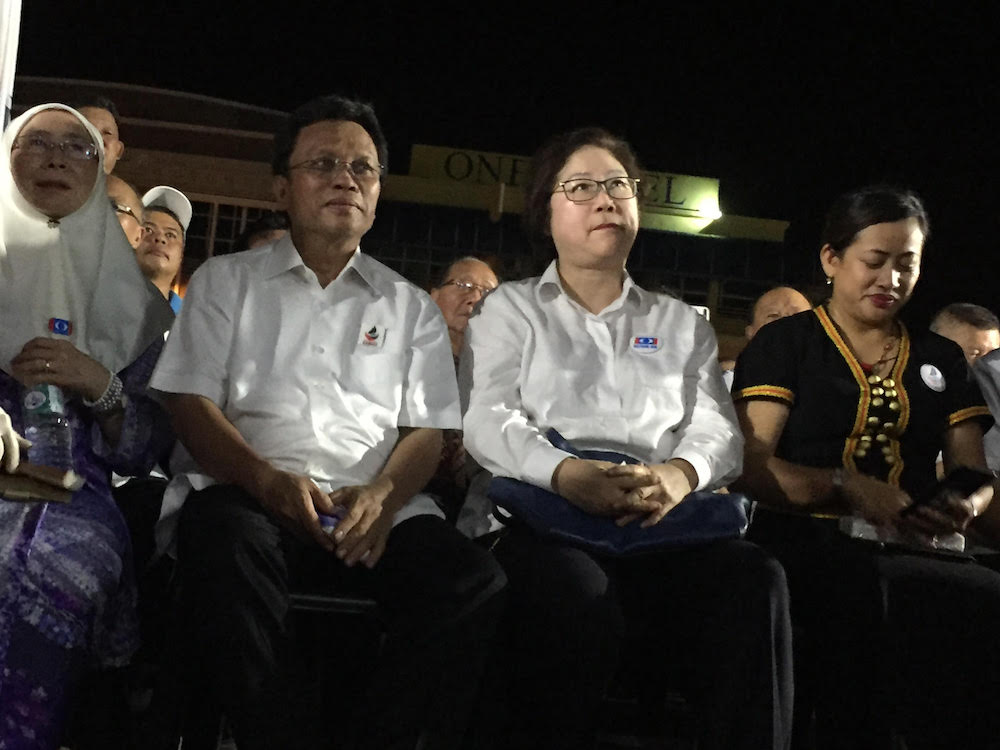 Parti Warisan Sabah leader Datuk Seri Shafie Apdal at the Opposition gathering in Lintas Jaya, May 5, 2018. — Picture by Julia Chan