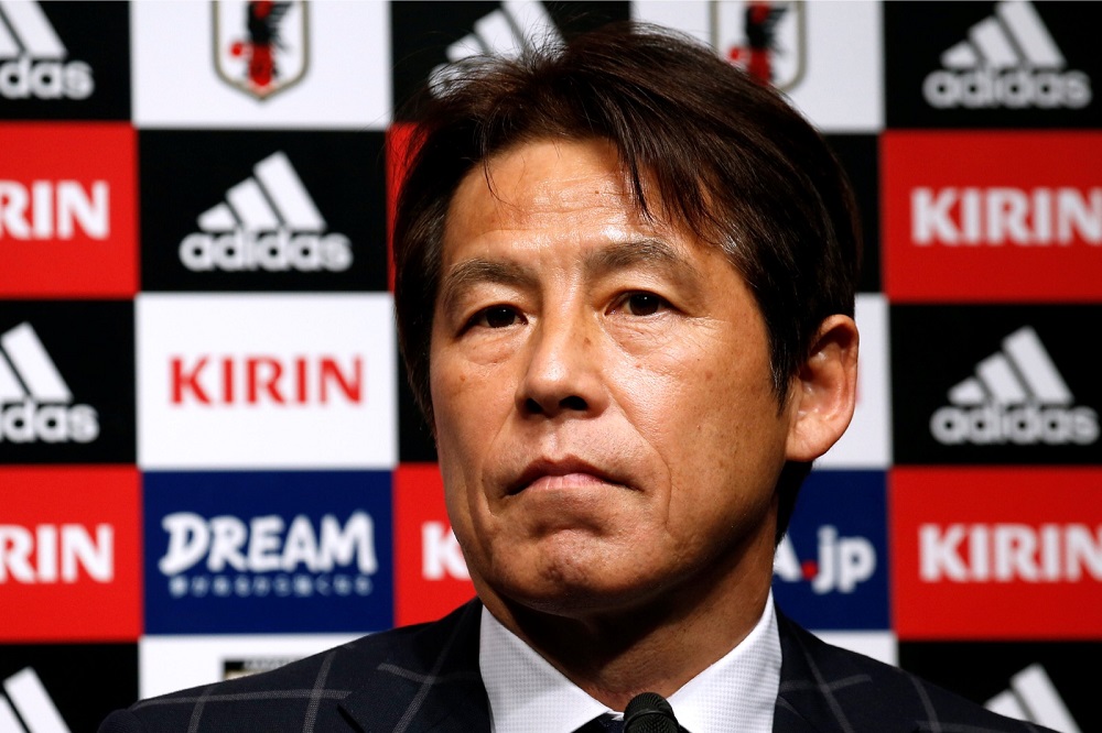 Japan's national football team's new head coach Akira Nishino attends a news conference in Tokyo April 12, 2018. u00e2u20acu201d Reuters pic