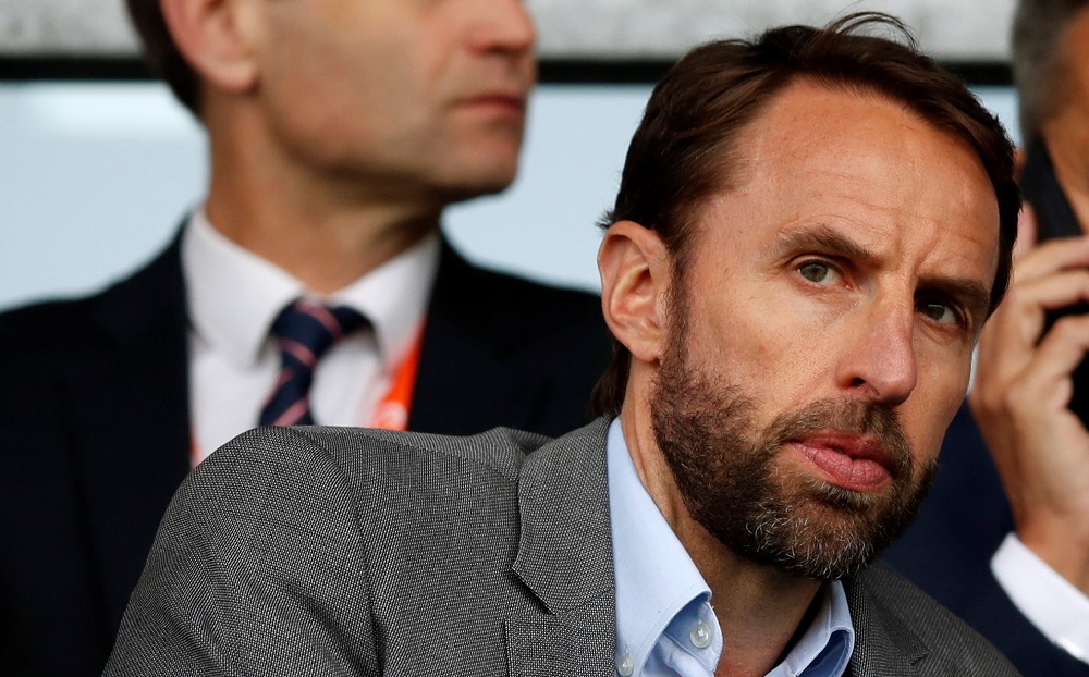 England manager Gareth Southgate in the stands during the Uefa European Under-17 Championship Semi-Final match at Chesterfield May 17, 2018. u00e2u20acu201d Picture by Action Images via Reuters 