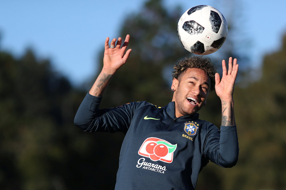 Brazilu00e2u20acu2122s Neymar trains at the Brazilian Soccer Confederation training centre in Teresopolis, Brazil May 22, 2018. u00e2u20acu201d Reuters pic