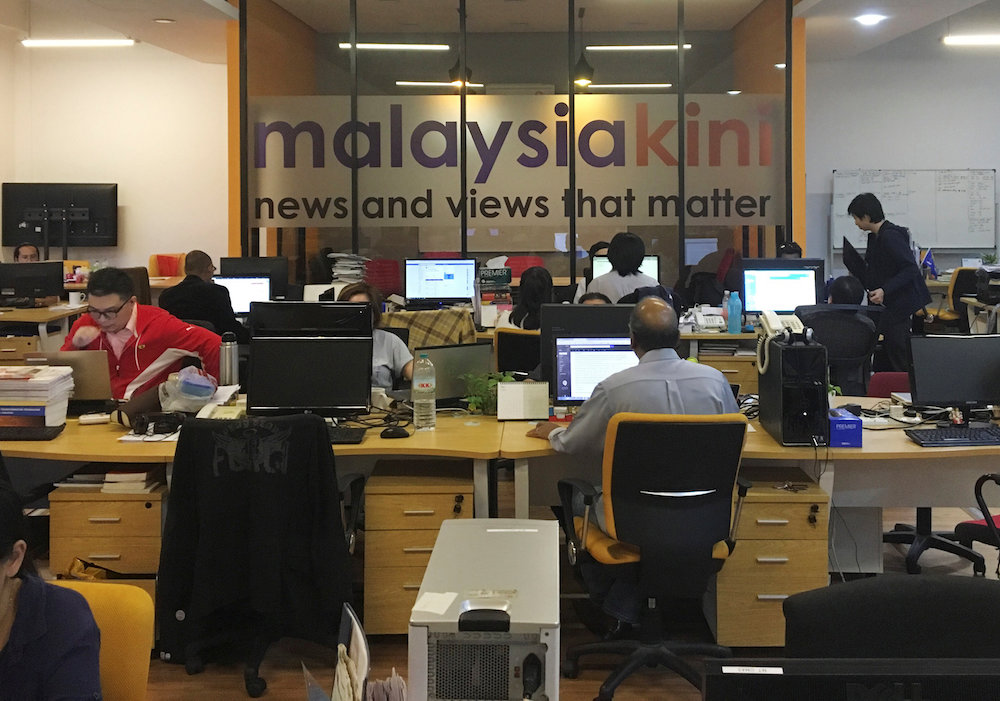 A general view of Malaysiakiniu00e2u20acu2122s newsroom in Kuala Lumpur May 24, 2018. u00e2u20acu201d Reuters pic