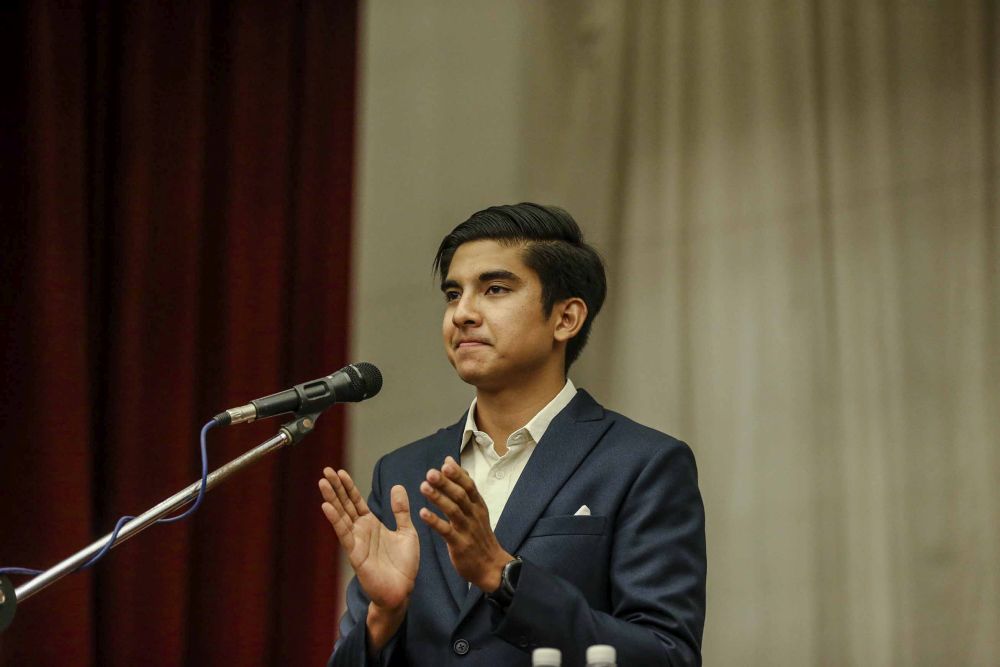 Syed Saddiq Syed Abdul Rahman speaks at Muar Traders Hotel u00e2u20acu201d Photo by Mohd Firdaus Abdul Latif