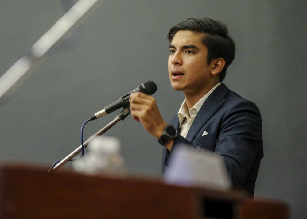 Syed Saddiq Syed Abdul Rahman speaks at Muar Traders Hotel u00e2u20acu201d Photo by Mohd Firdaus Abdul Latif