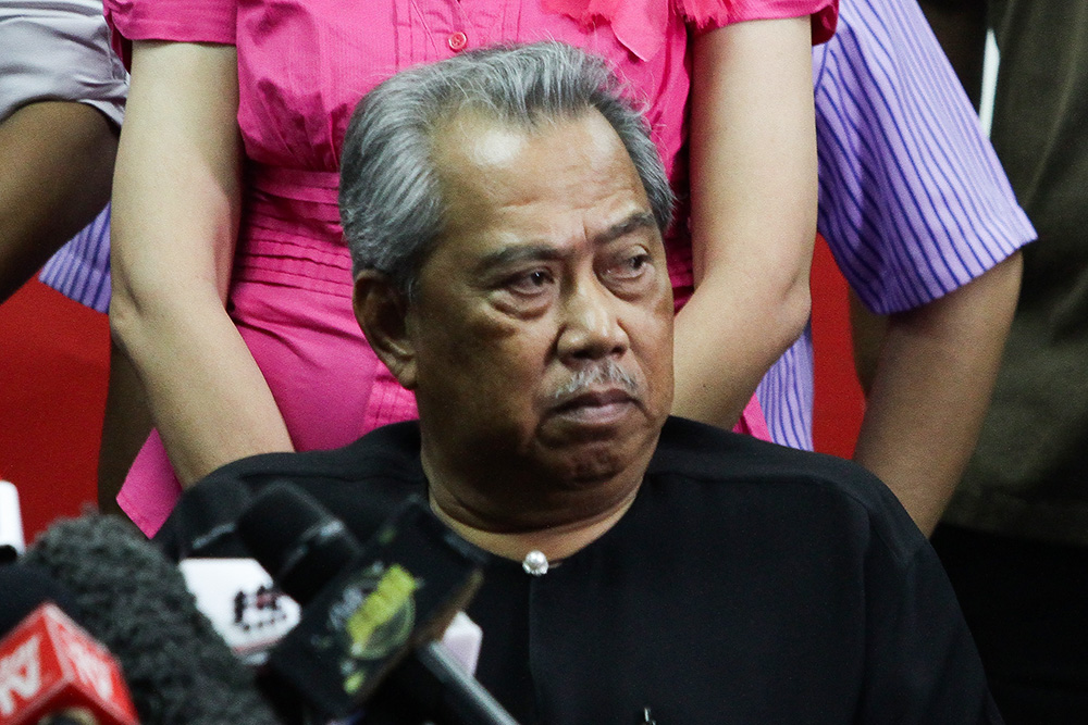 Newly appointed Home Affairs Minister Tan Sri Muhyiddin Yassin at a press conference in Petaling Jaya May 12, 2018. u00e2u20acu201d Picture by Miera Zulyana