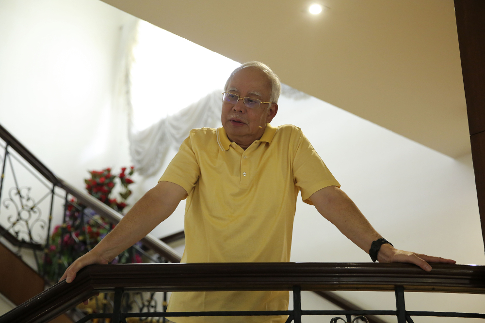 Former prime minister Datuk Seri Najib Razak speaks to Malay Mail during an interview inside his private residence in Kuala Lumpur May 19, 2018. u00e2u20acu201d Picture by Yusof Mat Isa