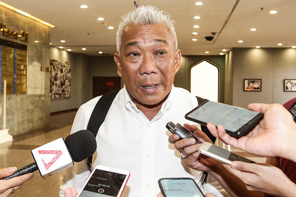 Datuk Seri Bung Moktar Radin speaks to reporters at PWTC in Kuala Lumpur May 19, 2018. u00e2u20acu201d Picture by Miera Zulyana