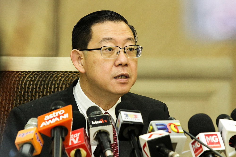 Minister of Finance Lim Guan Eng speaks during a press conference in Putrajaya May 22, 2018. u00e2u20acu201d Picture by Miera Zulyana