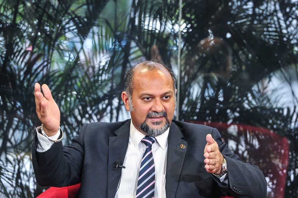 Communications and Multimedia Minister Gobind Singh Deo speaks during a press conference at Wisma Bernama in Kuala Lumpur May 28, 2018. u00e2u20acu201d Picture by Shafwan Zaidon