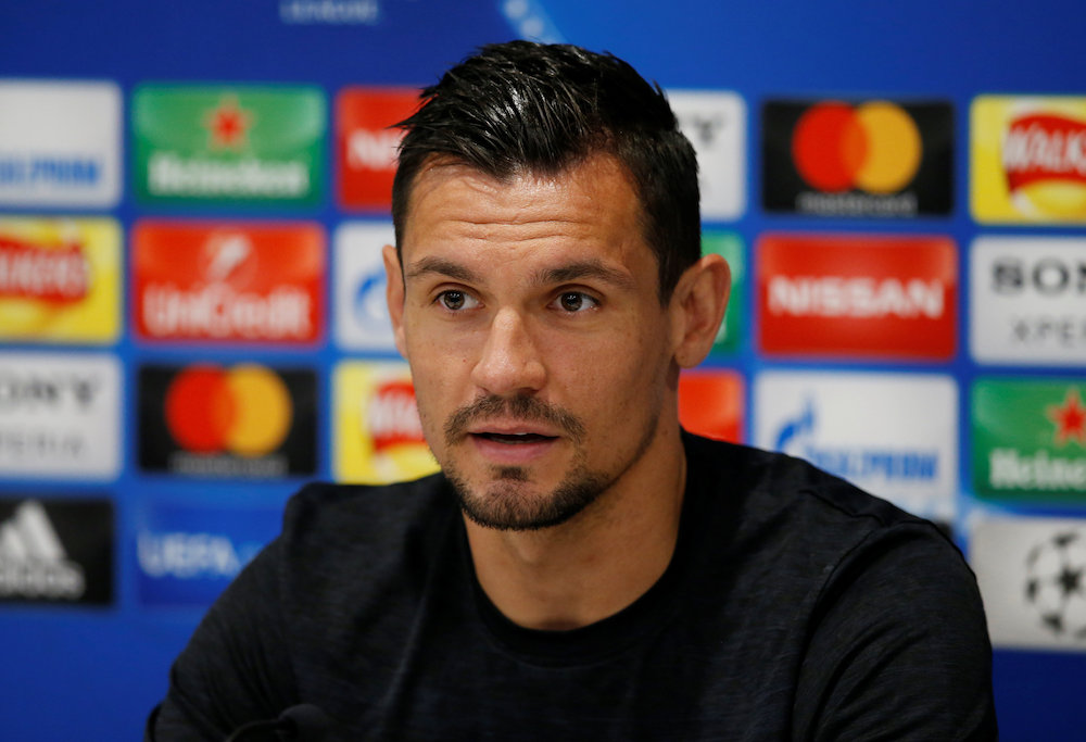 Liverpoolu00e2u20acu2122s Dejan Lovren during the press conference in Anfield, Liverpool May 21, 2018. u00e2u20acu201d Reuters pic