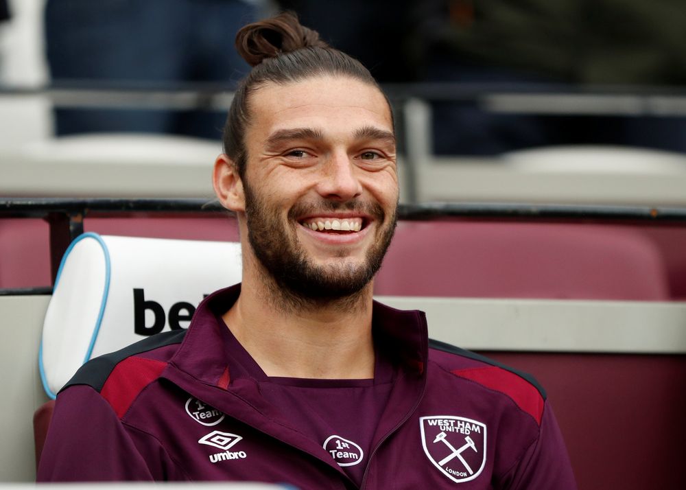 West Ham Unitedu00e2u20acu2122s Andy Carroll on the substitutes bench during their Premier League match against Manchester City in London Stadium, April 29, 2018. u00e2u20acu201d Reuters pic