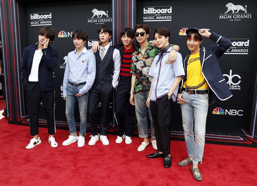 Musical group BTS arrive at the 2018 Billboard Music Awards in Las Vegas, Nevada May 20, 2018. u00e2u20acu201d Reuters pic