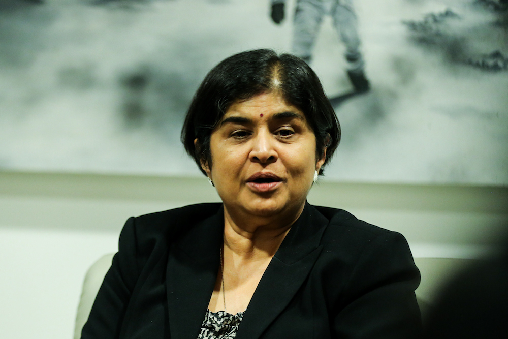 Institutional Reforms Committee member Datuk Ambiga Sreenevasan attends a press conference at Menara Ilham in Kuala Lumpur May 16, 2018. u00e2u20acu201d Picture by Ahmad Zamzahuri