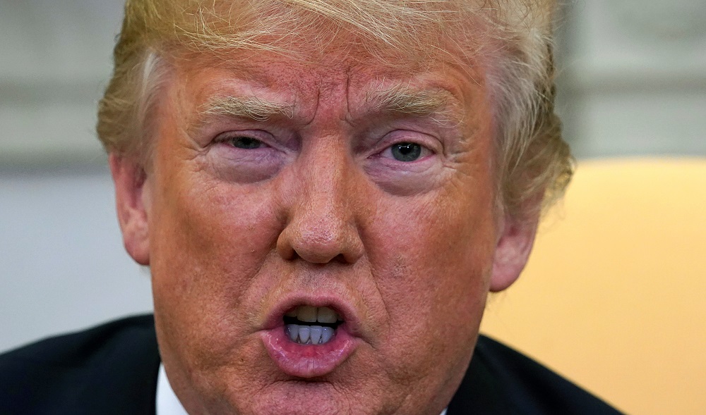 US President Donald Trump at the White House in Washington. May 17, 2018. u00e2u20acu201d Reuters pic