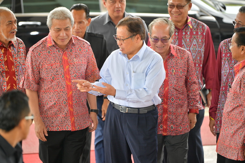 Datuk Abang Johari Openg attends Parti Pesaka Bumiputera Bersatuu00e2u20acu2122s supreme council meeting in Kuching May 16, 2018. u00e2u20acu201d Bernama pic