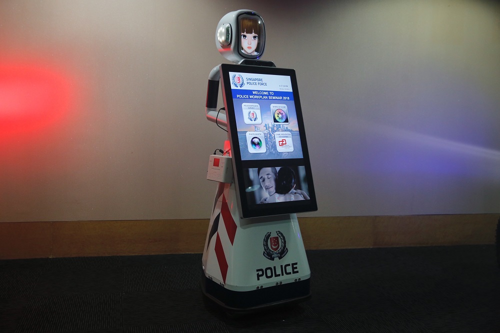 The Future Robot Display or Furo-D, which can interact with people and share crime prevention messages with the public. u00e2u20acu201d TODAY pix