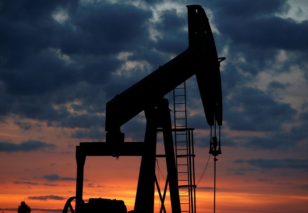 An oil pump is seen at sunset outside Vaudoy-en-Brie, near Paris April 23, 2018. u00e2u20acu2022 Reuters pic