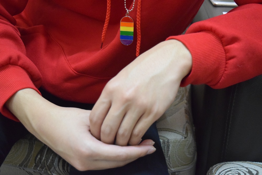 The hands of a Hong Kong gay man are seen during an interview in Hong Kong March 18, 2018. u00e2u20acu201d Thomson Reuters Foundation pic