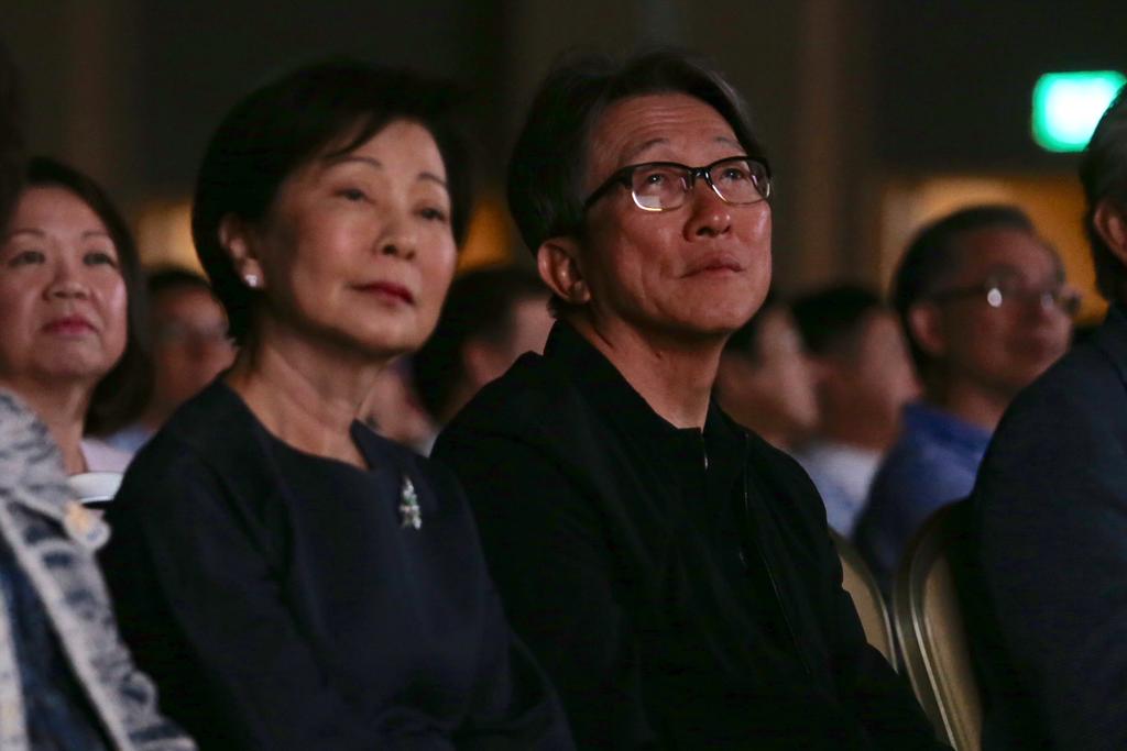 Lim Swee Say, who was visibly moved to tears by the tributes and gifts, was known during his 21-year career for being a problem solver, as well as for his passion for tripartism. u00e2u20acu201d TODAY pic