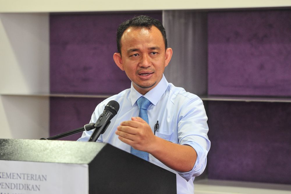 Education Minister Maszlee Malik speaks at the Ministry of Higher Education in Putrajaya May 31, 2018. u00e2u20acu201d Picture by Shafwan Zaidon