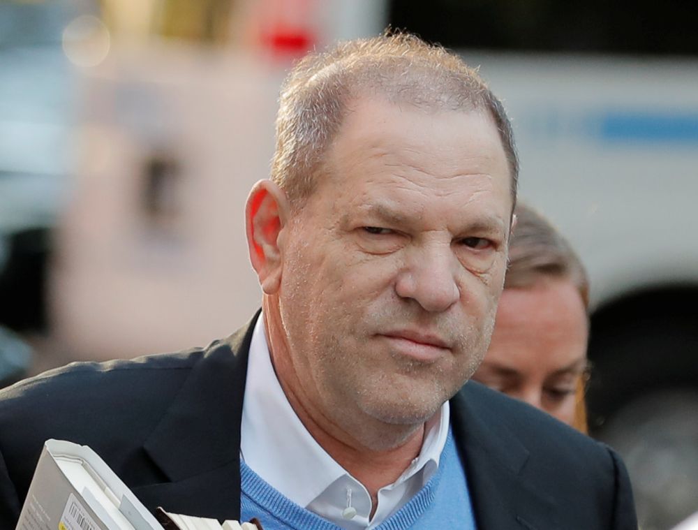 Film producer Harvey Weinstein arrives at the 1st Precinct in Manhattan in New York May 25, 2018. u00e2u20acu2022 Reuters pic
