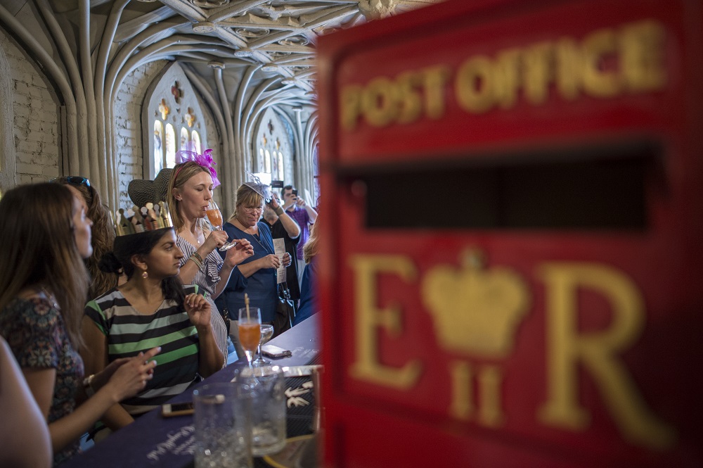 People drink at a Royal wedding themed Pop-Up bar in Washington, DC. u00e2u20acu201d AFP pic